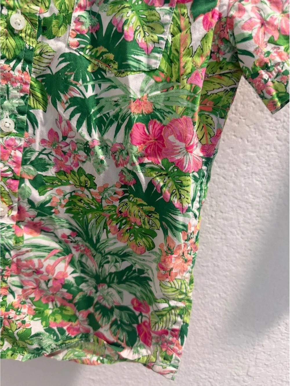 Janie and Jack Boys Beach printed button down